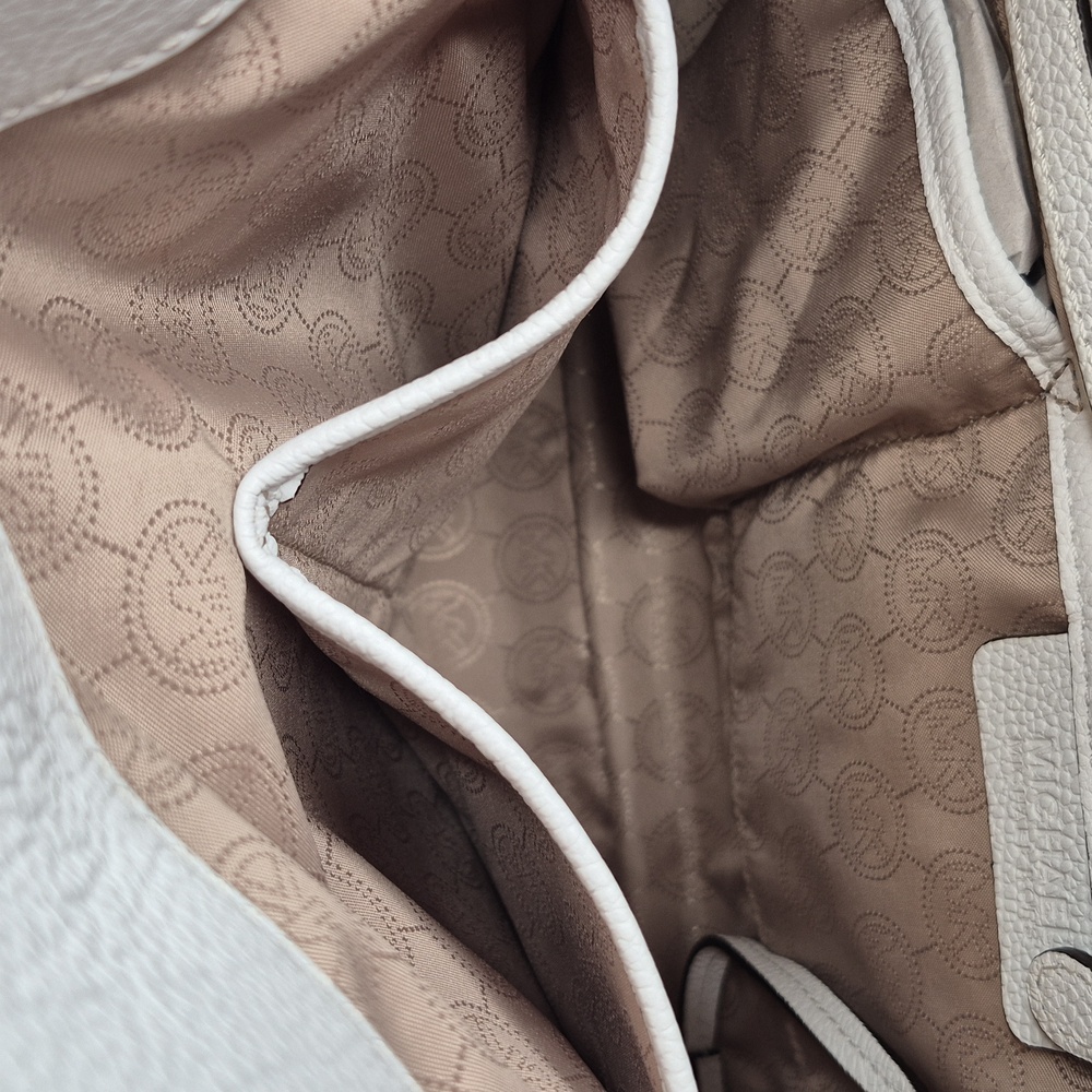 MICHAEL Michael Kors Hamilton Spray Pink and White Satchel Tote Bag - Picture 17 of 17